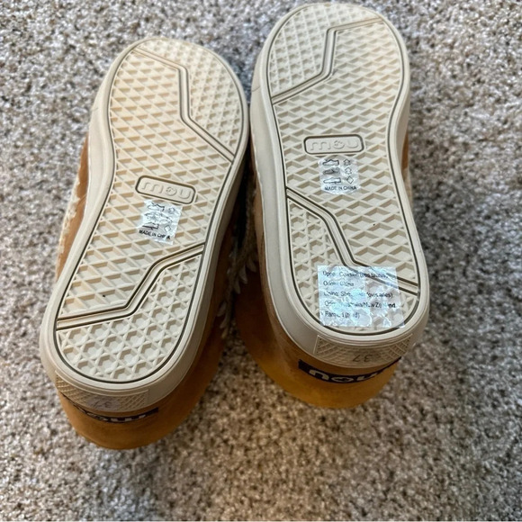 mou Eskimo Crochet ankle boots, NIB,  Size 37,  Cognac, Style MU.FE111046A - Picture 5 of 11